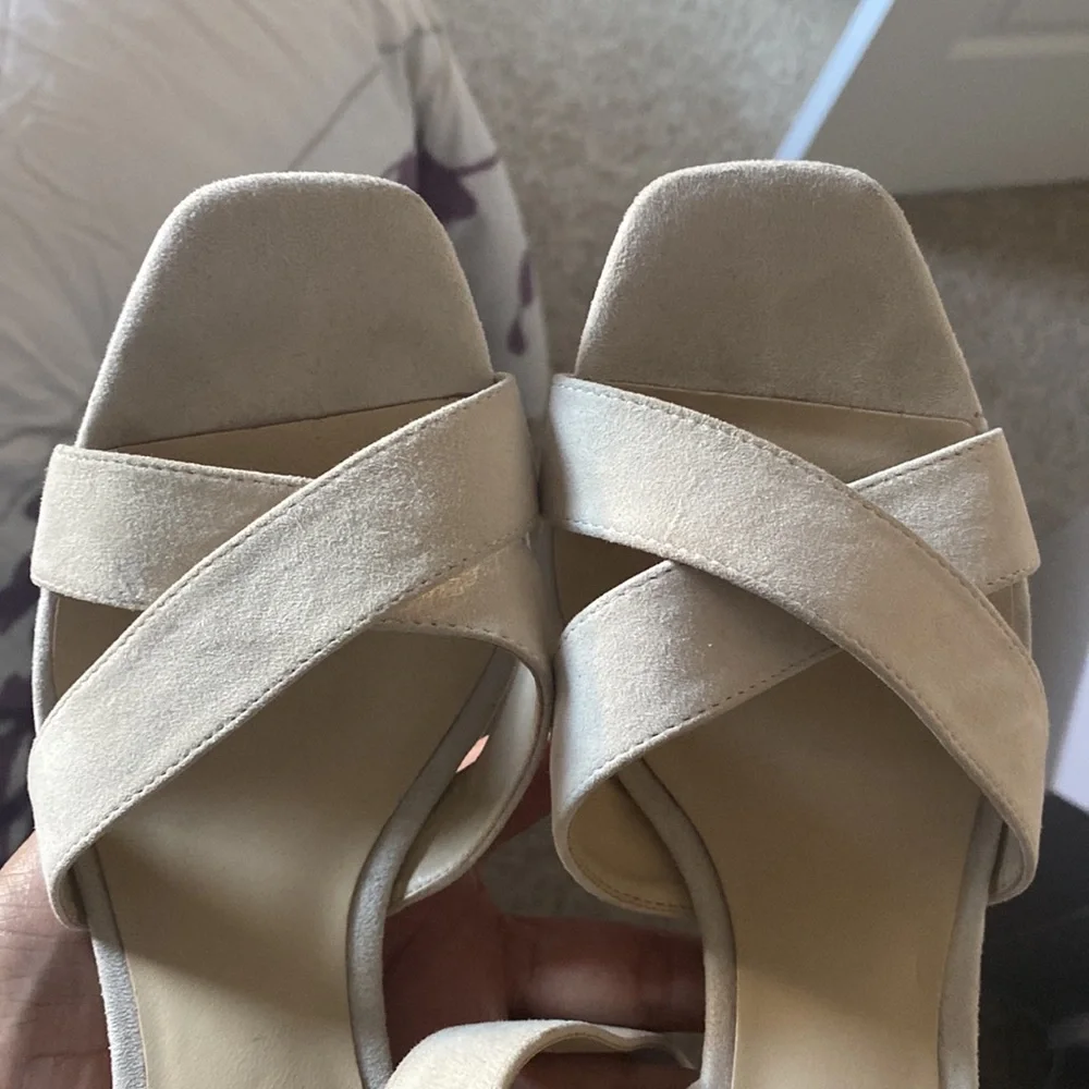 Zara cream strappy sandals - Picture 4 of 7